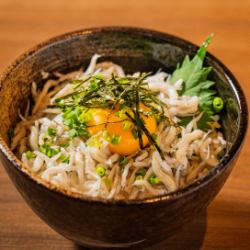 Whitebait rice bowl