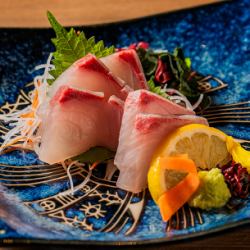 Amberjack sashimi