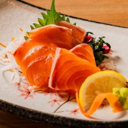 Salmon sashimi