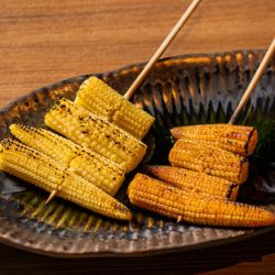 Young corn skewer (1 skewer)