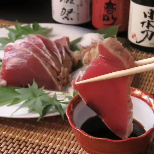"カツオをつかった藁焼き"