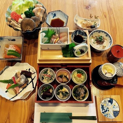 歓送迎会にもオススメ！季節の旬食材をふんだんに使用した会席料理。