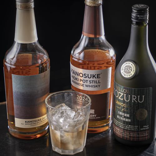 ≪入手困難なウイスキーなどもご用意≫ プレミアムアルコール各種 ￥1,000（税込）～
