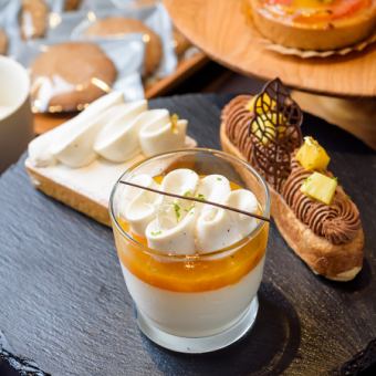[Hot Pepper Gourmet Limited] Patissier sweets set★Choice of cake and drink 1200 yen (tax included)