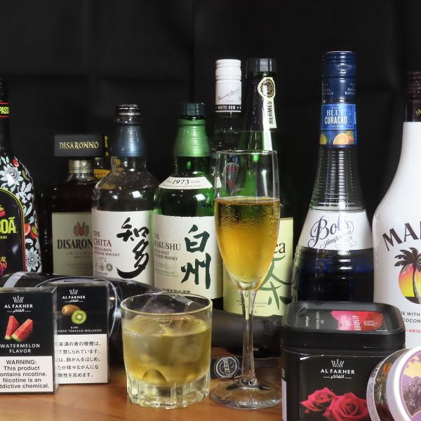【シーシャと共に味わう豊富なお酒】お洒落なカクテルや日本酒など豊富なドリンク◆500円(税込)～