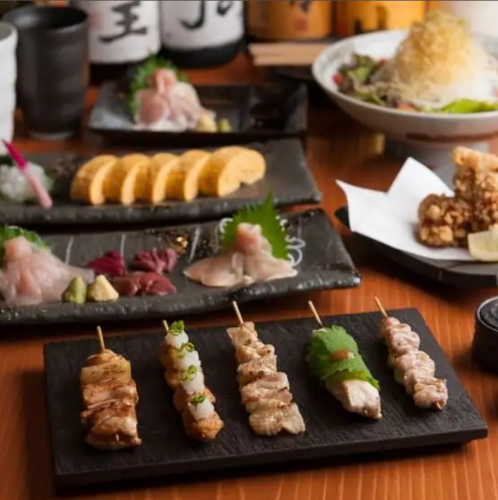 掘りごたつ席で楽しむ絶品鶏料理と美酒の宴会プラン！