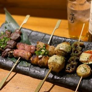 【おすすめ】串焼き盛り合わせ　5種