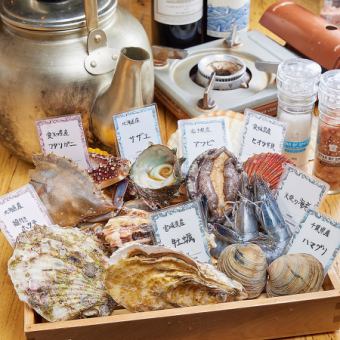 【テラス席限定・ゆったり3H★】豪華浜焼きBBQコース4500円(税込)