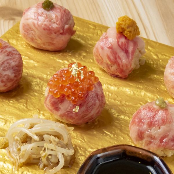 当店看板メニュー！『肉手毬寿司』