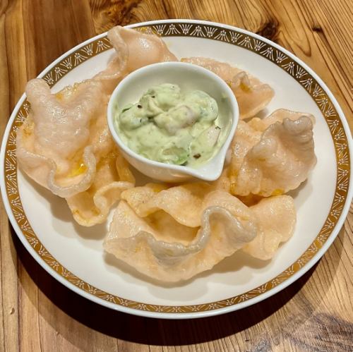 海老とアボガトのディップ