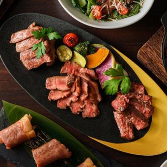 【平日限定コース】2時間飲み放題付≪全5品≫特選牛と松阪豚のグリルも◎　※WEBからの予約のみ