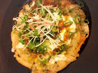 とろけるチーズのチヂミ