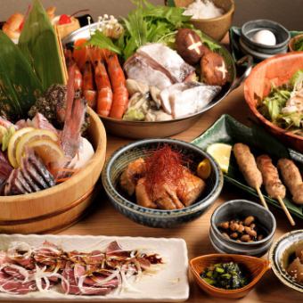 附送3小时无限畅饮！9种推荐菜肴的“高级套餐”9,000日元⇒8,000日元