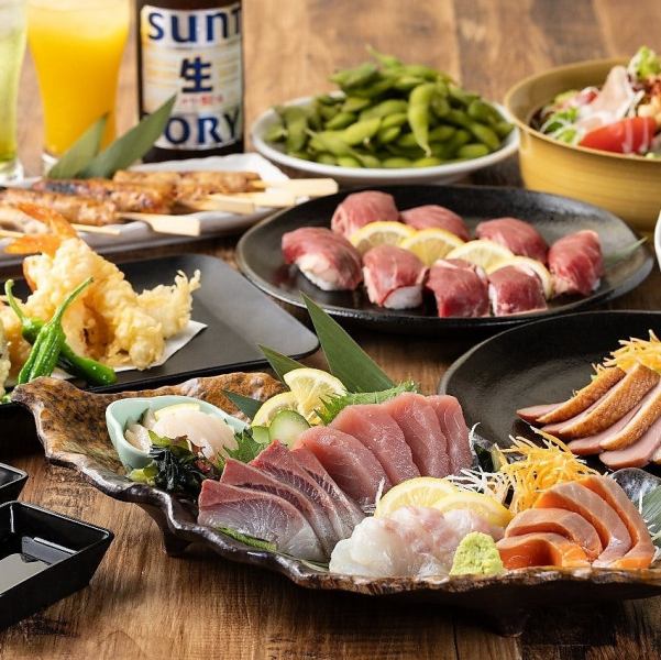 【2時間飲み放題付！至福コース】肉寿司や厳選食材使用の贅沢なコース◇5,000円[全10品]