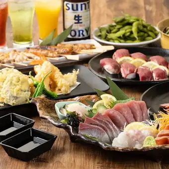 鍋なし◇5,000円[全10品]【2時間飲み放題付！夏の至福コース】人気No,1♪肉寿司や厳選食材の逸品