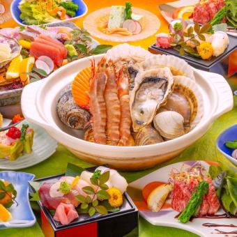 ≪大名套餐≫每天都有超值优惠◆【海鲜大名蒸】2小时无限畅饮6,000日元！