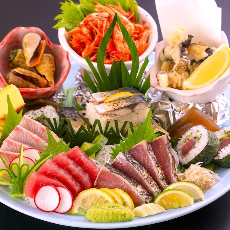 土佐郷土 皿鉢コース】2時間呑み放題5000円！ ※料理のみ(飲物別)は3500