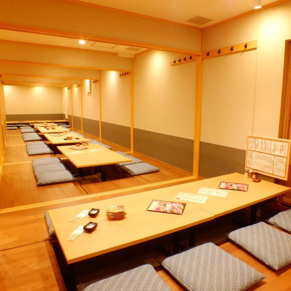 A "digging-type private room" that can accommodate 60 people.Also for 4 people, 6 people, 8 people and 12 people!