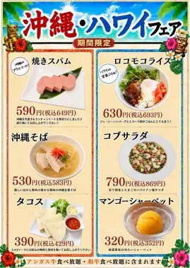【期間限定】沖縄・ハワイフェア♪