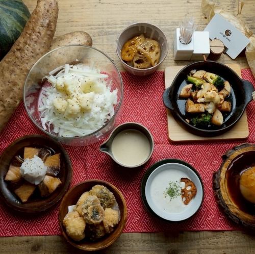 厳選した山芋料理の数々