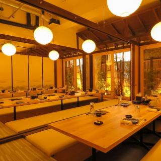 [Private room for 30-40 people] Perfect for banquets ♪ For various banquets such as company banquets, circles, girls-only gatherings, joint parties, etc. ◎ We also offer many all-you-can-drink courses that are ideal for various banquets.Please enjoy the drinking party and banquet slowly without worrying about the surroundings in the private room seats according to the number of people.We offer a great all-you-can-drink course and a free coupon for the secretary.