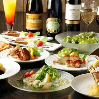 1番人気!【パーティーコース4950円】2時間飲み放題付き《全8品》