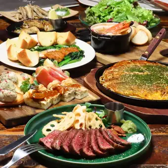 生ビールも！2時間飲み放題付き◆広島 満喫コース　6,600円(税込)