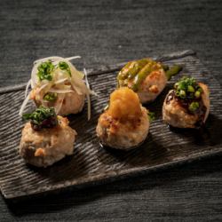 おまかせ自家製つくね5種