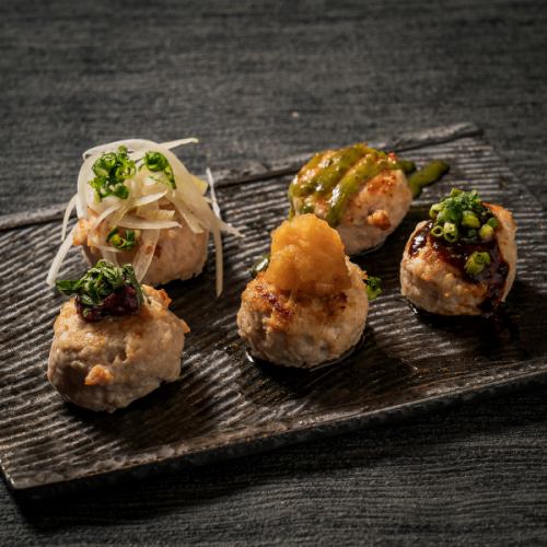 おまかせ自家製つくね5種