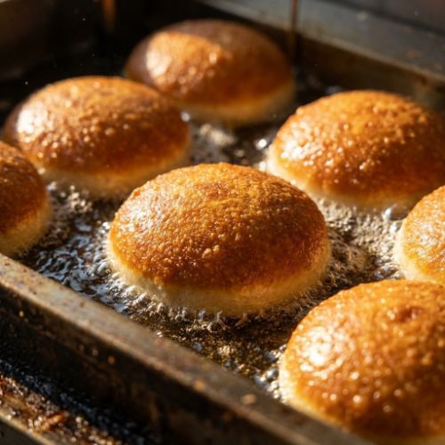 毎日、店内で揚げたてマラサダ！