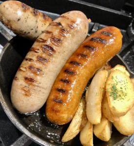 Assortment of 3 types of sausages