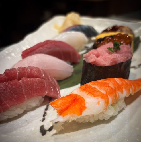 Iki 10 kinds of nigiri sushi