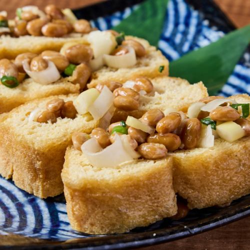 栃尾の納豆挟み揚げ