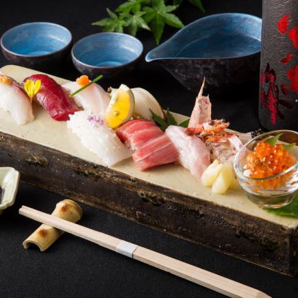 [For entertaining, dining, and banquets] Uokura Sushi, 9 dishes, 10,000 yen (tax included)