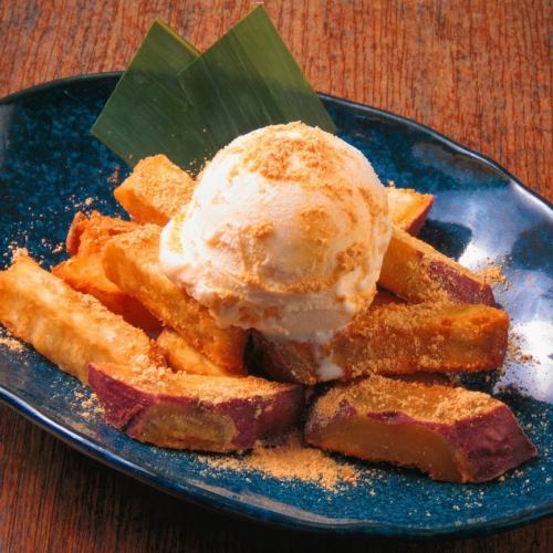 Dessert is also full-fledged ☆ Deep-fried sweet potato
