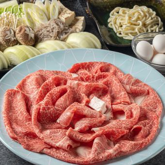 [Available on the day! Reasonably priced!] Sukiyaki course 4,400 yen (tax included)