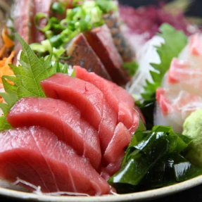 豪華！お刺身７種盛り付き【120分飲み放題付き】全９品　～雅コース～