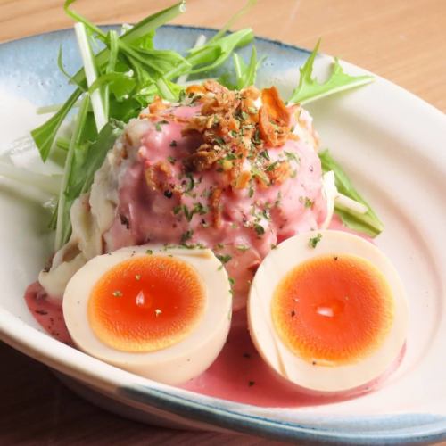 藁の香りのスモーキーポテトサラダ