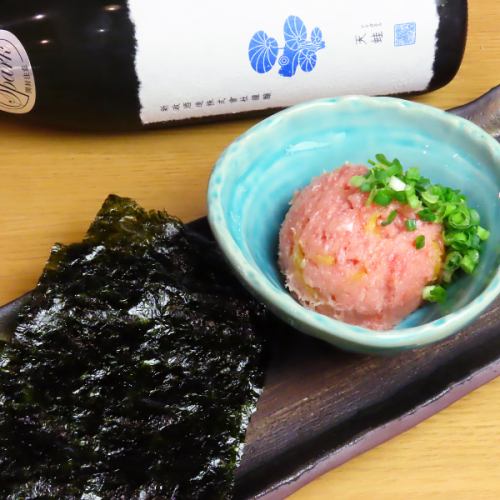 おつまみトロタク　韓国のり添え
