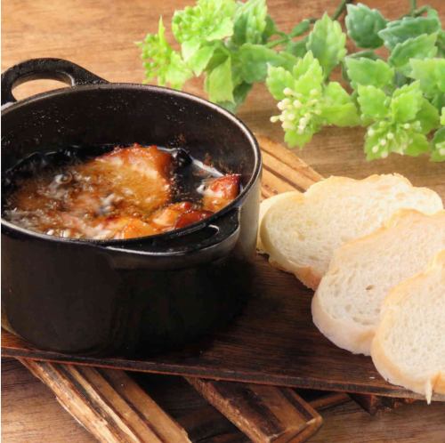 元祖味噌アヒージョ エビとエリンギ