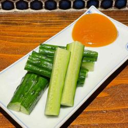きゅうり味噌添え