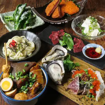 【2時間飲み放題付】灯篭宴会　［松コース］全13品5,000円