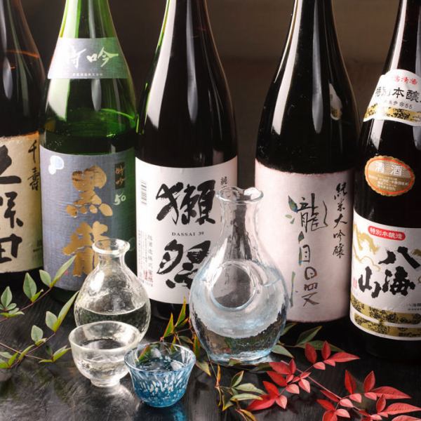 Carefully selected the ones that match the seafood that we are proud of! Sharp sake that enhances the taste of the dish