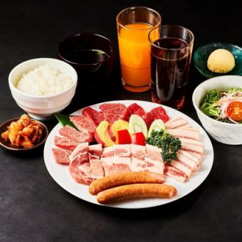 ドリンクバー付【ファミリーセット】（10品）お一人様3,500円(税込)