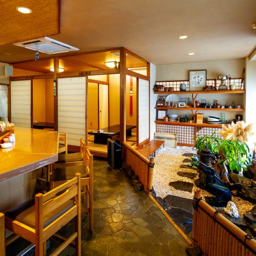 落ち着いた空間で楽しむ◎