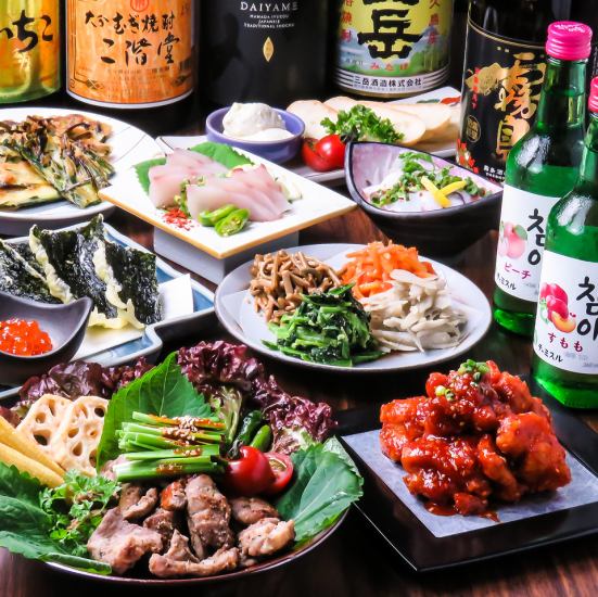 ヤンニョムチキン、チャプチェ、冷麺など韓国の味を満喫！