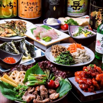 辛い物苦手な人にもピッタリ♪2H飲み放題付11品目◆名物デジカルビ×創作和食×豪華品数◆