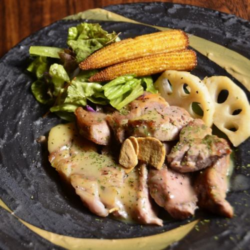 豚肩ロースのバターステーキ