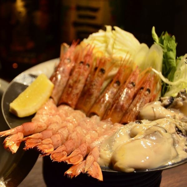 えびだけでは満足できない！？そんなわがままに答えて追加で牡蠣もご用意してます♪