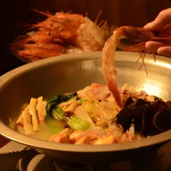 赤海老の麻辣えびしゃぶ